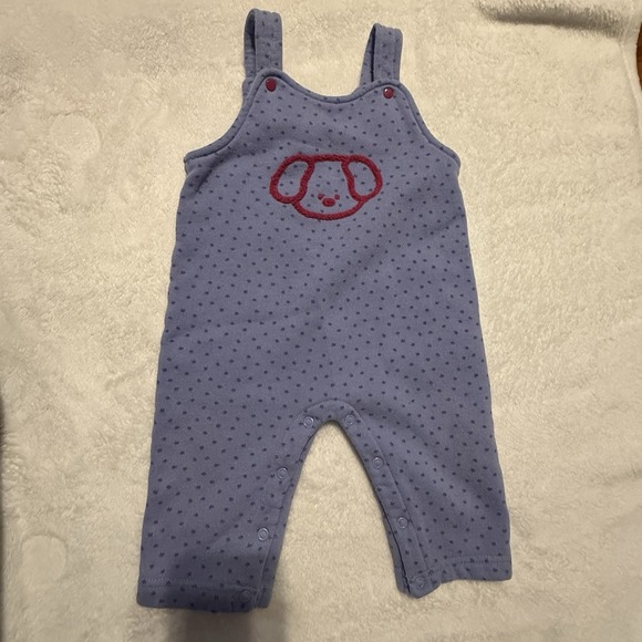 Simply Basic Girls VTG Overalls Bibs Size 12 Months Dog Polkadots‎ - Picture 5 of 8